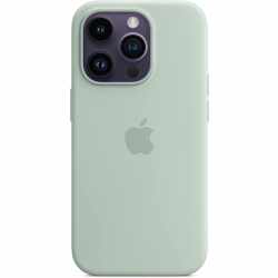 Apple Schutzh&uuml;lle iPhone 14 Pro Silicone case Handyh&uuml;lle Telefonh&uuml;lle Silikon gr&uuml;n