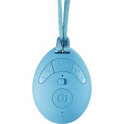 Hama Bluetooth Lautsprecher SnapDrop mobile speaker with camera remote USB  blau