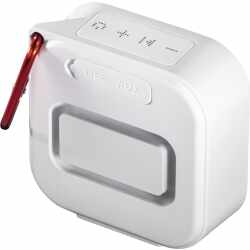 Hama Bluetooth Lautsprecher Pocket 2.0 wasserdicht 3,5 W mobiler Lautsprecher wei&szlig;