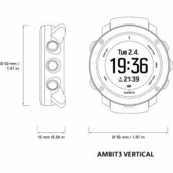Suunto Ambit3 Vertical Fitness Uhr Pulsuhr Outdoor Sportuhr GPS wei&szlig;