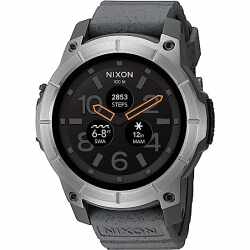 Nixon Mission Smartwatch Touchscreen Mikrofon GPS Quarz grau
