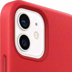 Apple iPhone12 Mini Leder Case Schutzh&uuml;lle MagSafe Back Cover MHK732ZM/A rot