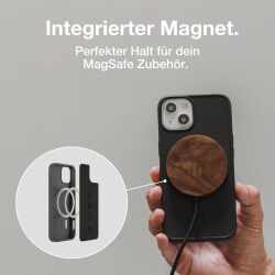 Woodcessories Schutzh&uuml;lle iPhone 14 BioCase MagSafe Smartphoneh&uuml;lle schwarz
