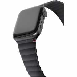 Decoded Silicone Traction Magnet Strap Lite Apple Watch 1-7/SE 42/44/45mm schwarz