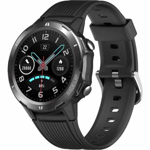 Denver Bluetooth Smartwatch SW-350 Fitness Aktivit&auml;ts Tracker GPS schwarz