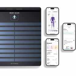 Withings Body Scan K&ouml;rperanalysewaage digital 6-Kanal EKG WLAN Bluetooth schwarz