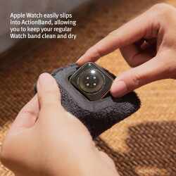 Twelve South ActionBand Apple Watch 41mm Schwei&szlig;band-Set Handgelenk schwarz