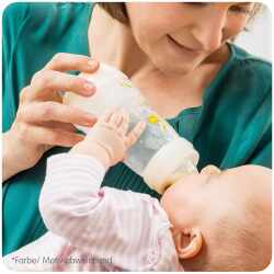 MAM Easy Start Anti-Colic Babyflasche 160 ml Milchflasche Gr&ouml;&szlig;e 1 ab der Geburt blau
