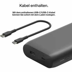 Belkin Powerbank USB-C 20000 mAh 30W Mobile Powerbank Ladeger&auml;t schwarz
