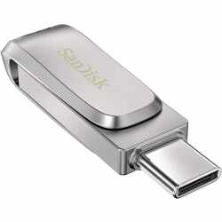 SanDisk Ultra Dual Drive Flash 32 GB USB-3.0-Stick 150 MB/s Flash Speicher silber