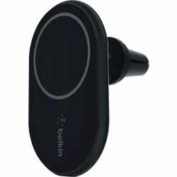 Belkin Boost Charge Qi KFZ Ladeger&auml;t iPhone MagSafe Magnethalterung schwarz