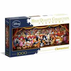Clementoni - 39445 - Disney Panorama Collection Puzzle f&uuml;r Erwachsene und Kinder - Disney Orchestra - 1000 Teile Mehrfarbig