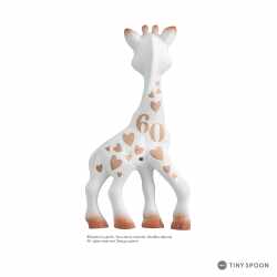 SOPHIE LA GIRAFE Sophie die Giraffe ca.18 cm Naturkautschuk beige wei&szlig;