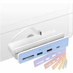 Hyper HyperDrive 6-in-1 USB-C Hub iMac 24&quot; 2021 USB-Dockingstation wei&szlig;