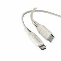 Networx Greenline Daten- und Ladekabel USB-C auf Lightning 1m wei&szlig; grau