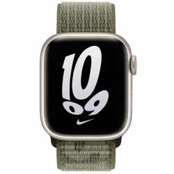 Apple Watch Nike Loop MPHX3ZM/A 41mm Smartwatch Sport Armband Nylon gr&uuml;n oliv