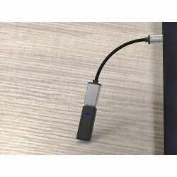 Networx USB-C Adapter 3.0 USB C Stecker auf USB A Buchse 17cm grau