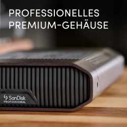 SanDisk Professional G-DRIVE 22 TB externe Festplatte USB-C 3,5 Zoll spacegrau