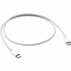 Apple USB C Kabel Thunderbolt 3 USB-C 0,8 m &Uuml;bertragungsrate 40 Gbit/s wei&szlig;