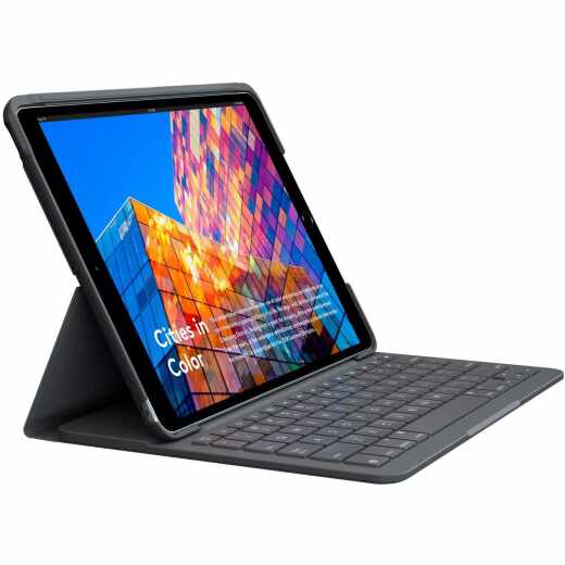 Logitech Slim Folio Tastatur Case f&uuml;r iPad Air 3. Gen 10,5 Zoll schwarz