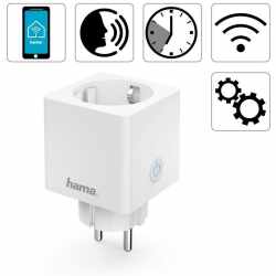 Hama Smarthome Set 3 WiFi Steckdose und 3 WiFi-LED-Lampen wei&szlig;