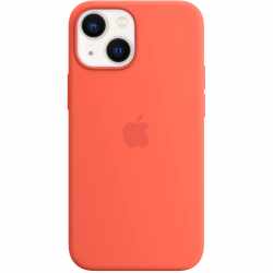 Apple iPhone Silikon Case Schutzh&uuml;lle iPhone 13 mini MagSafe nektarine