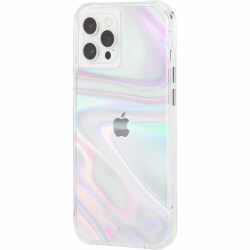 Case-Mate Soap Bubble Schutzh&uuml;lle Apple iPhone 12 Pro Max Cover transparent