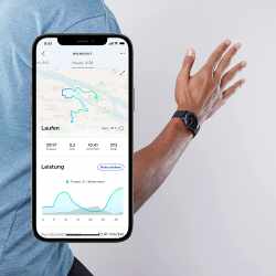 Withings Move Fitnessuhr Activity Tracker Smartwatch 38 mm mit GPS schwarz
