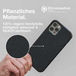Woodcessories Handycover Handyh&uuml;lle Schutzh&uuml;lle Bio Case iPhone 12/12Pro schwarz