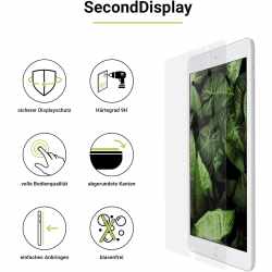 Artwizz SecondDisplay Panzerglas iPad 10.2 Zoll 2019 Tablet Schutzfolie transparent