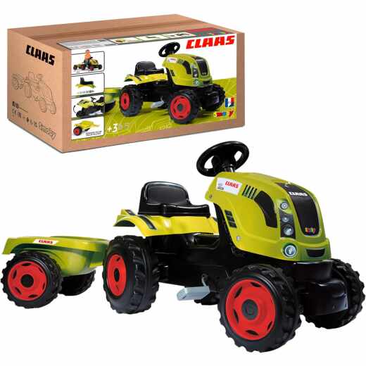 Smoby Claas Traktor Farmer XL Trettraktor Outdoor gr&uuml;n