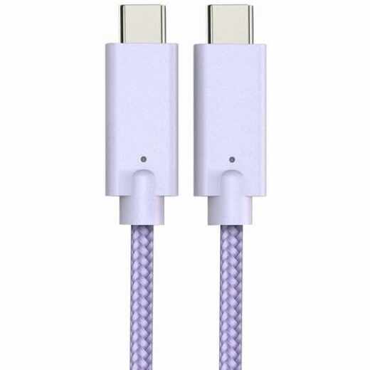 Networx Daten- und Ladekabel Braid USB-C to USB-C Cable 1m lila