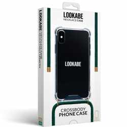 LOOKABE Necklace Case Tasche iPhone XR Handykette mit Handyh&uuml;lle gr&uuml;n