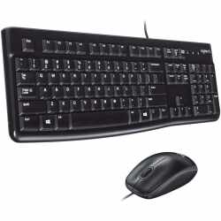 Logitech MK120  Kabelgebundenes Set Tastatur Maus Windows...