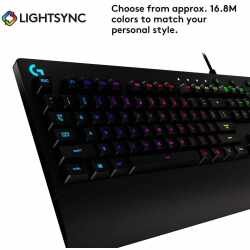 Logitech G213 Prodigy Gaming-Tastatur spanisches QWERTY-Layout schwarz