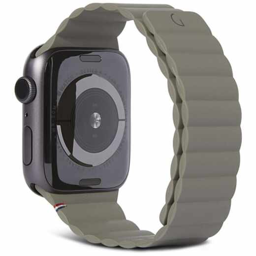 Decoded Apple Watch Armband Magnetic Silikon Traction Strap Lite 41mm oliv