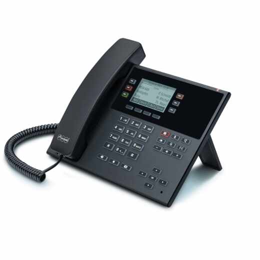 Auerswald COMfortel D-200 SIP-Telefon IP-Telefon Display schwarz