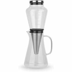 Beem Kaffeebereiter Glas Cold-Drip 0,5l&nbsp;Borosilikatglas Edelstahl silber transparent