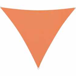 Lumaland Sonnensegel Polyester Dreieck 3 x 3 x 3 m Sonnenschutz UV-Schutz orange