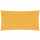 Lumaland Sonnensegel Polyester Rechteck 2 x 4 m Wasserfester Sonnenschutz gelb