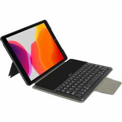 Gecko Apple iPad 10,2 Tastatur Cover QWERTY Schutzh&uuml;lle Case Cover schwarz