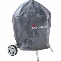 Landmann Premium Wetterschutzhaube Schutzhaube f&uuml;r Kugelgrill 70x70x90 cm silber