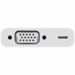 Apple Lightning to VGA Adapter Stecker Adapter f&uuml;r die Bildschirm-Wiedergabe wei&szlig;