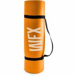 WFX World Fitness Amisha Fitnessmatte Pilatesmatte 183x61x1,2cm orange gelb
