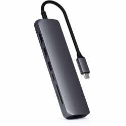 Satechi Multi Port Hub USB-C Adapter 4K USB-Dockingstation grau