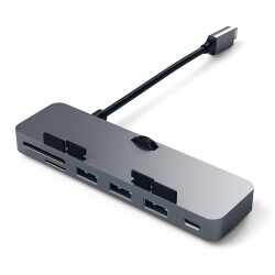 Satechi Aluminium Typ-C Klammer Hub Pro mit USB-C...