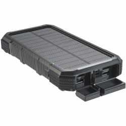 4smarts Solarpowerbank Rugged TitanPack SLIM 20.000 mAh Powerbank schwarz