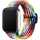 Networx Flexi-Band passend f&uuml;r Apple Watch 42/44/45/49mm Nylon Armband regenbogen