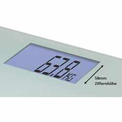 KORONA Digitale Personenwaage ROMY LCD Display Glaswaage bis 200kg silber