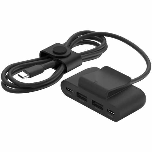 Belkin BoostCharge USB-Adapter 4Port USB-Splitter 2-m-Kabel schwarz